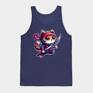 Ninja cat Tank Top